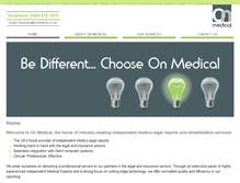 Tablet Screenshot of onmedical.co.uk